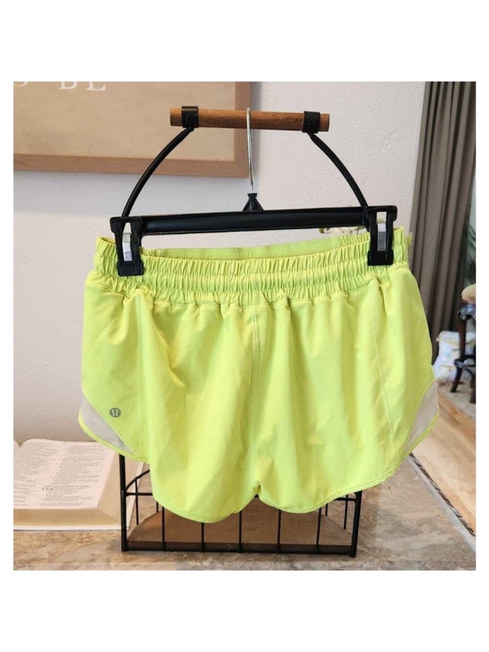 lululemon athletica Women’s Neon Lime Athletic Shorts